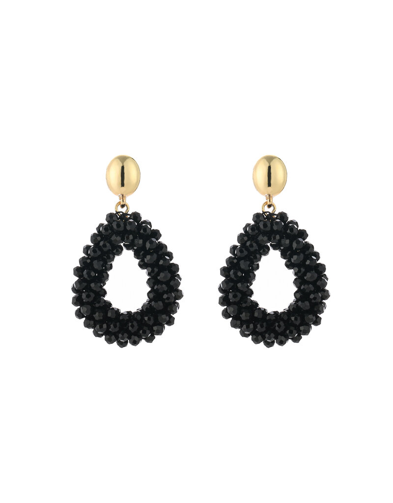 DANA FLOREA Handmade kralen statement druppel oorbellen