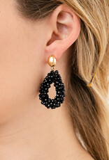 DANA FLOREA Handmade kralen statement druppel oorbellen