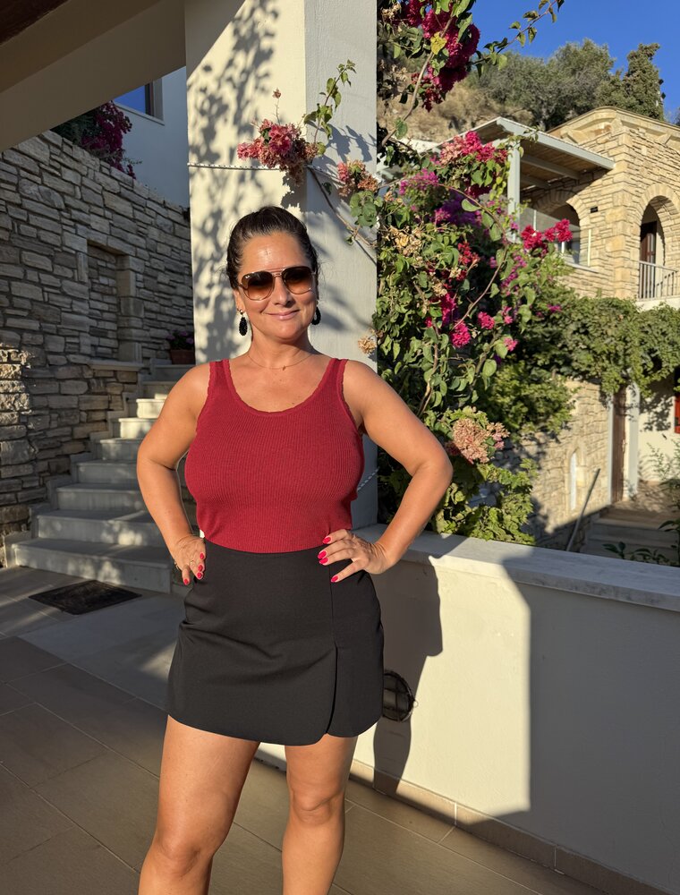 DANA FLOREA Top Indy Bordeauxrood