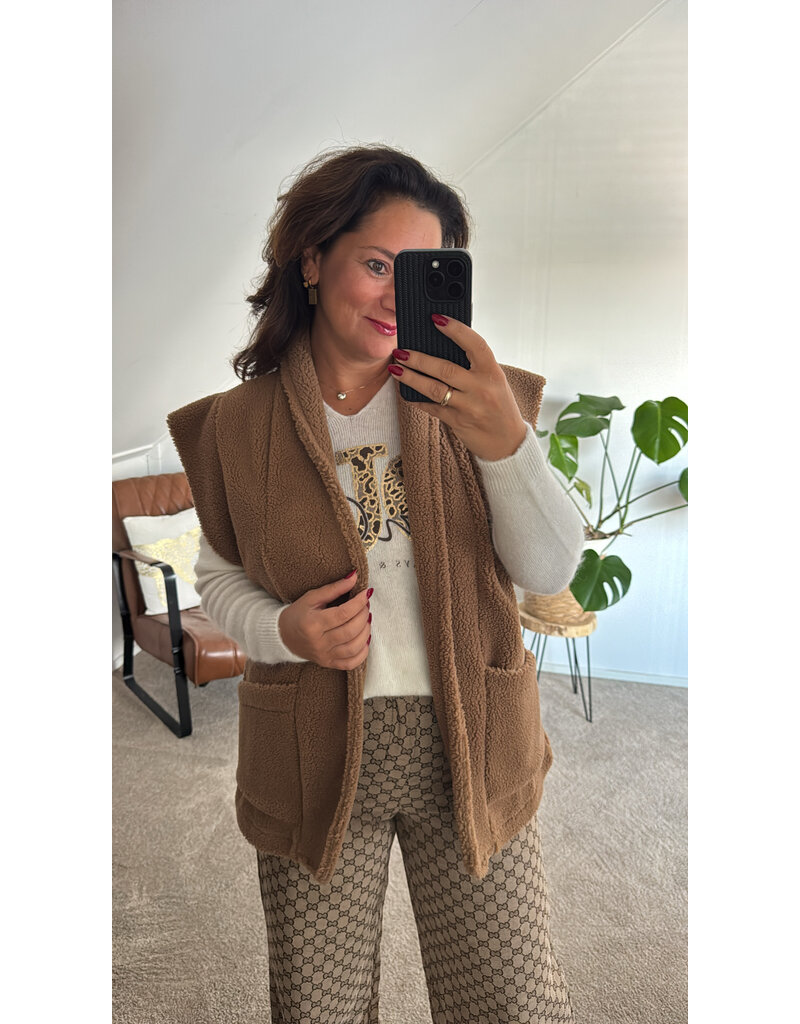 DANA FLOREA Gilet Julia Bruin