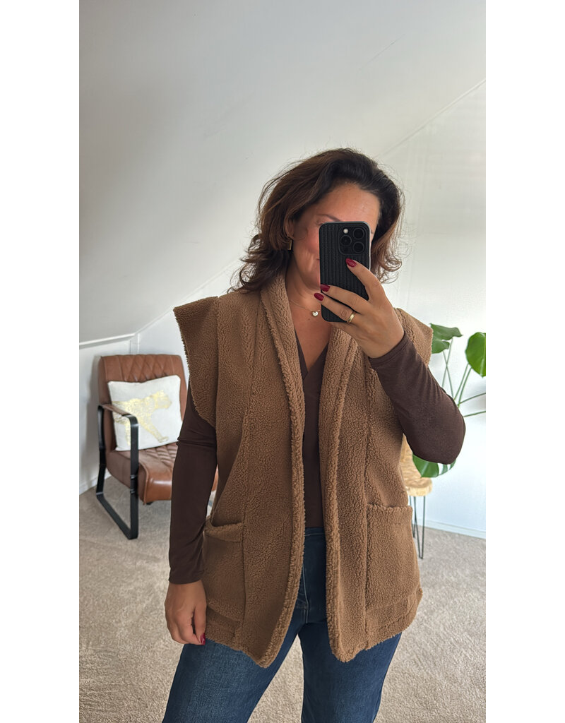 DANA FLOREA Gilet Julia Bruin