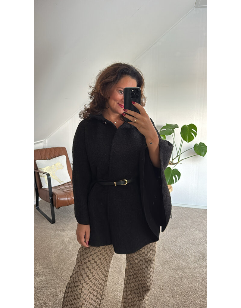 DANA FLOREA Cape/Vest Lara Zwart