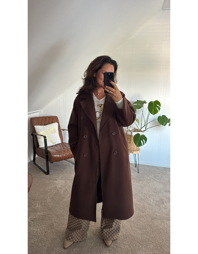 DANA FLOREA Mantel Jas Gwen Bruin