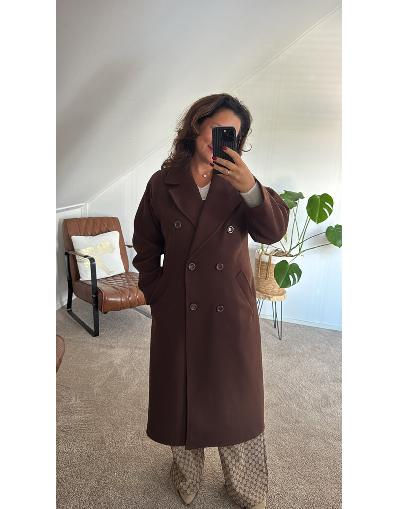 DANA FLOREA Mantel Jas Gwen Bruin