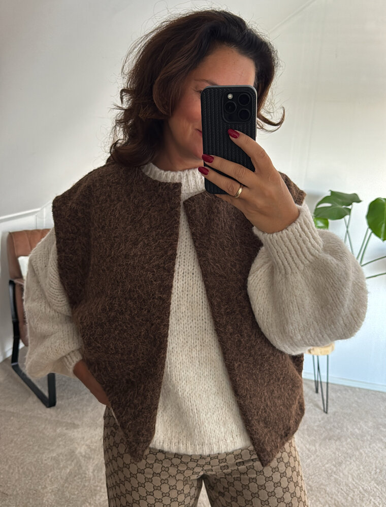 DANA FLOREA Gilet Nora Bruin