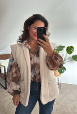 DANA FLOREA Gilet Veerle Crème