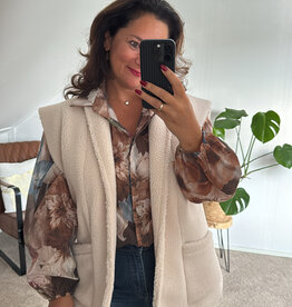 DANA FLOREA Gilet Veerle Crème