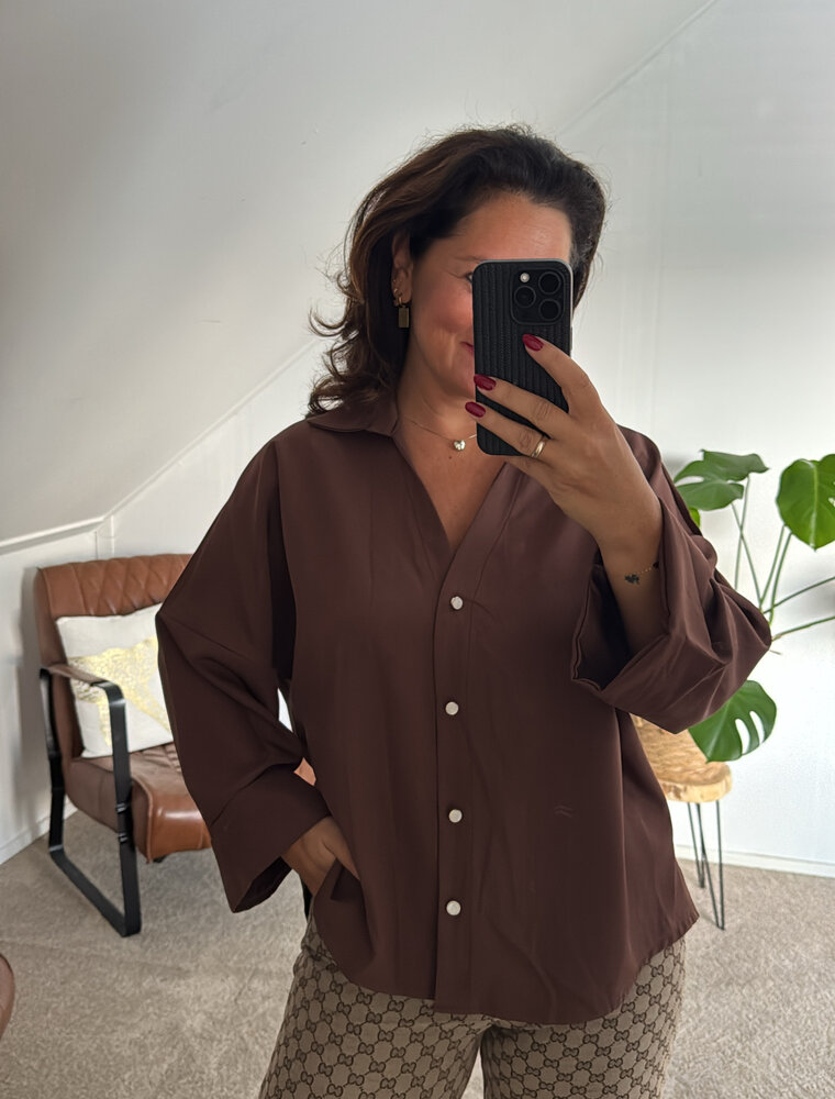 DANA FLOREA Blouse Ella Bruin