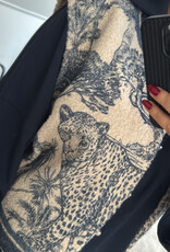 DANA FLOREA Gilet Ivy Beige/Blauw