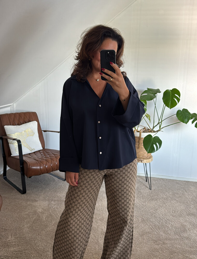 DANA FLOREA Blouse Ella Blauw