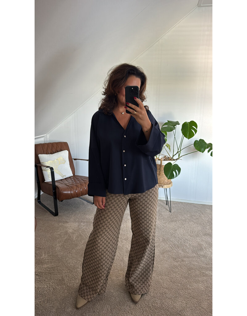 DANA FLOREA Blouse Ella Blauw