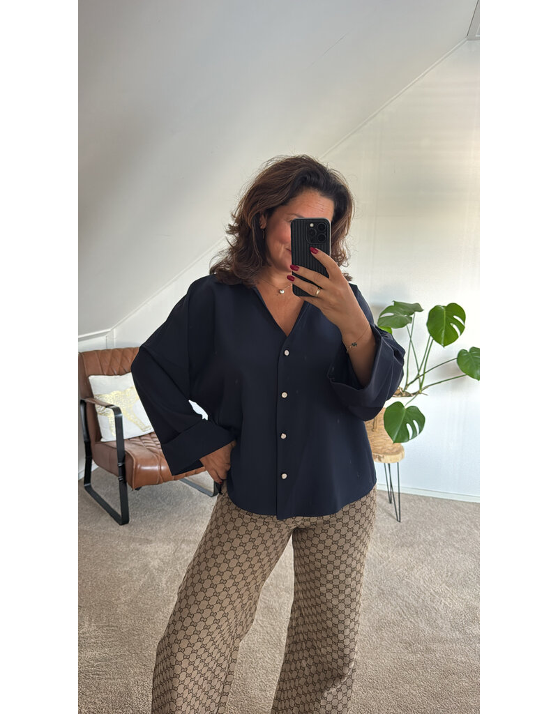 DANA FLOREA Blouse Ella Blauw