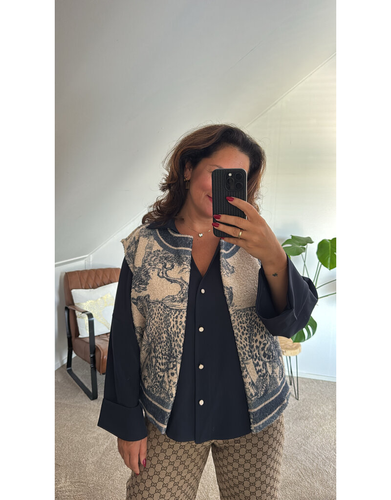 DANA FLOREA Blouse Ella Blauw