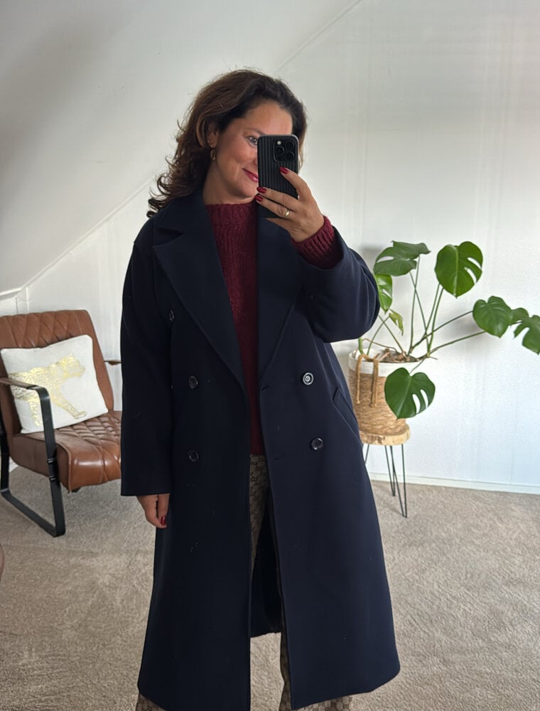 DANA FLOREA Mantel Jas Gwen Blauw