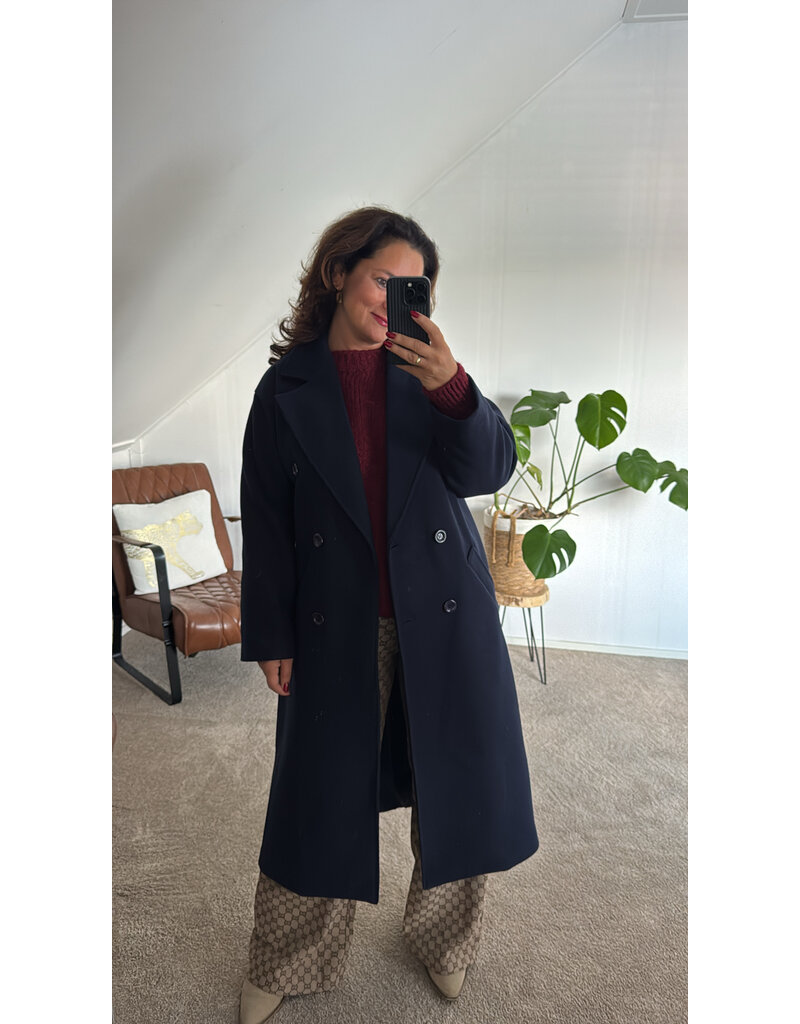 DANA FLOREA Mantel Jas Gwen Blauw