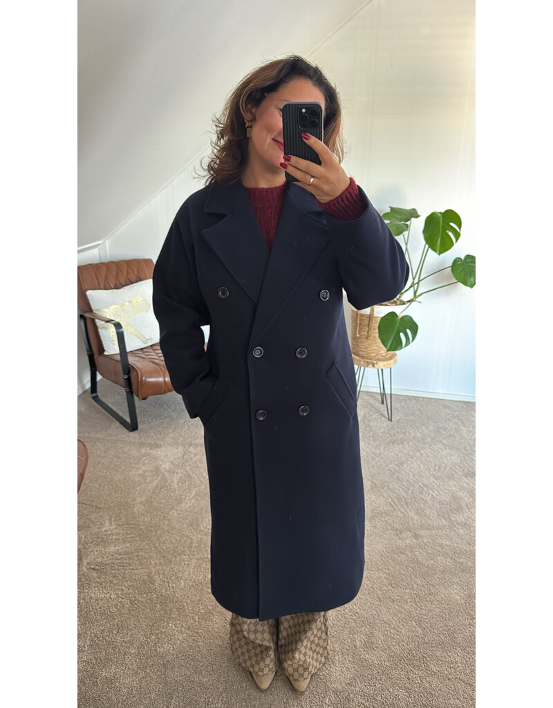 DANA FLOREA Mantel Jas Gwen Blauw