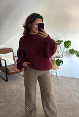 DANA FLOREA Trui Olivia Bordeaux