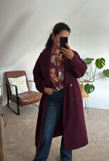 DANA FLOREA Blouse Fleur Bordeaux