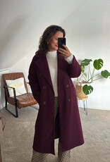 DANA FLOREA Mantel Jas Gwen Bordeaux