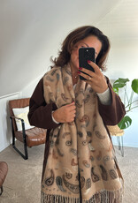 DANA FLOREA Sjaal Clarise Bruin