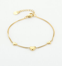 DANA FLOREA 3 Hartjes Armband