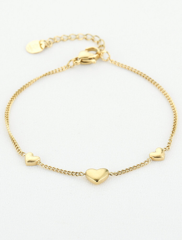 DANA FLOREA 3 Hartjes Armband