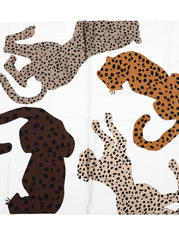 DANA FLOREA Zijdezachte Sjaaltje Leopard