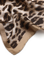 DANA FLOREA Zijdezachte Sjaaltje Leopard Print