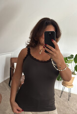 DANA FLOREA Hemd Fleur Choco Bruin