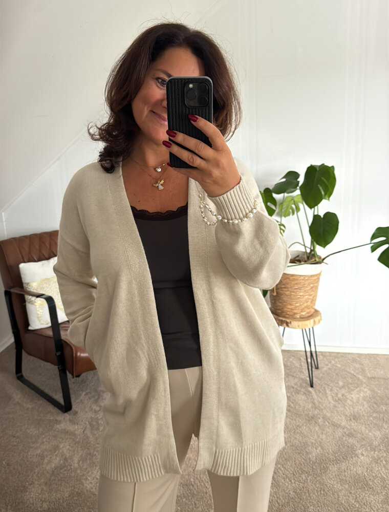 DANA FLOREA Vest Madelon Crème