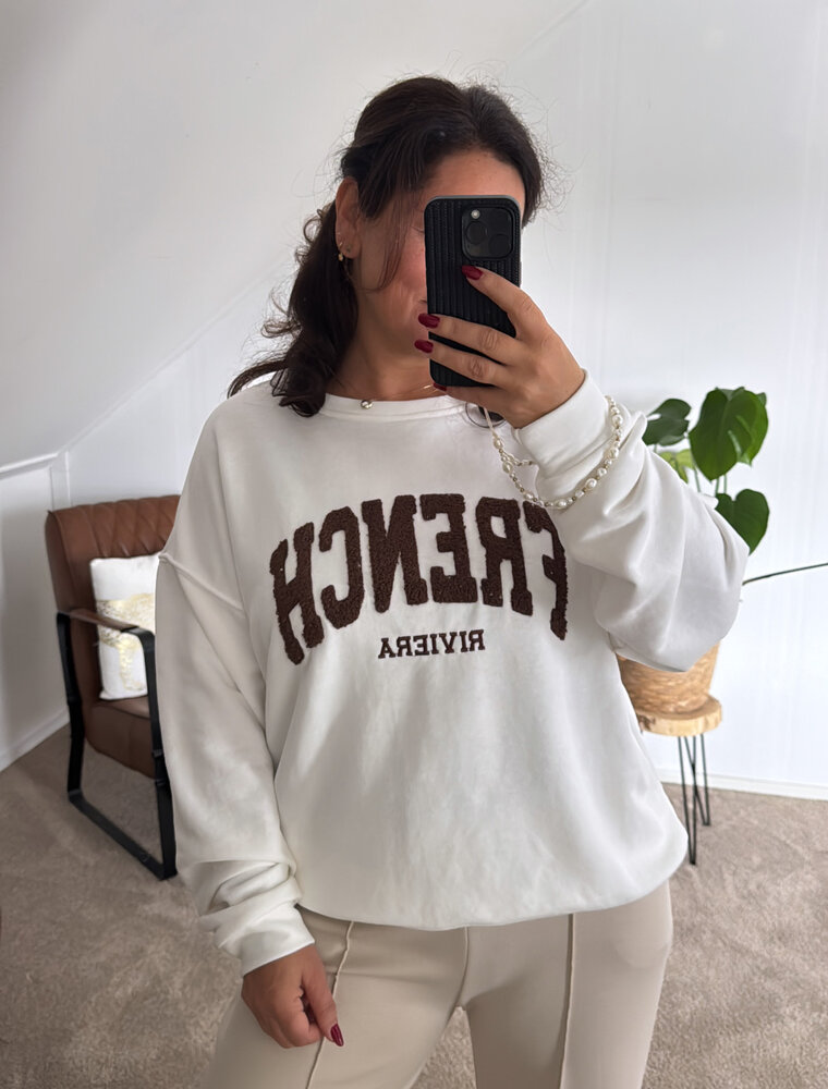 DANA FLOREA Sweater French Riviera Off White