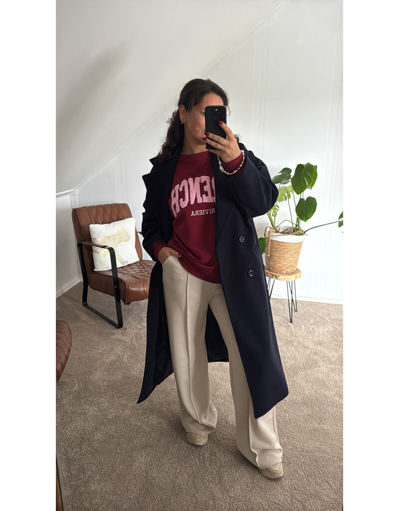 DANA FLOREA Sweater French Riviera Bordeauxrood