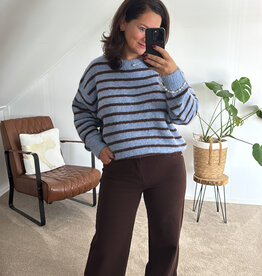 DANA FLOREA Wide Leg Jeans Coffee
