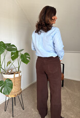 DANA FLOREA Wide Leg Jeans Coffee