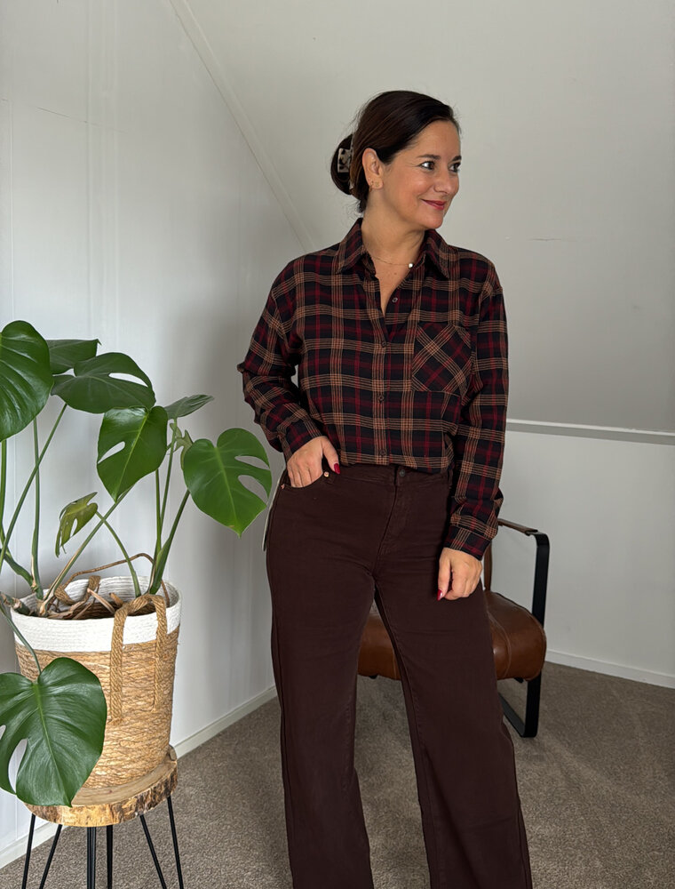 DANA FLOREA Blouse Tess Bordeaux