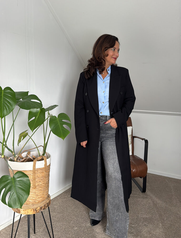 DANA FLOREA Mantel Coat Bridget Black