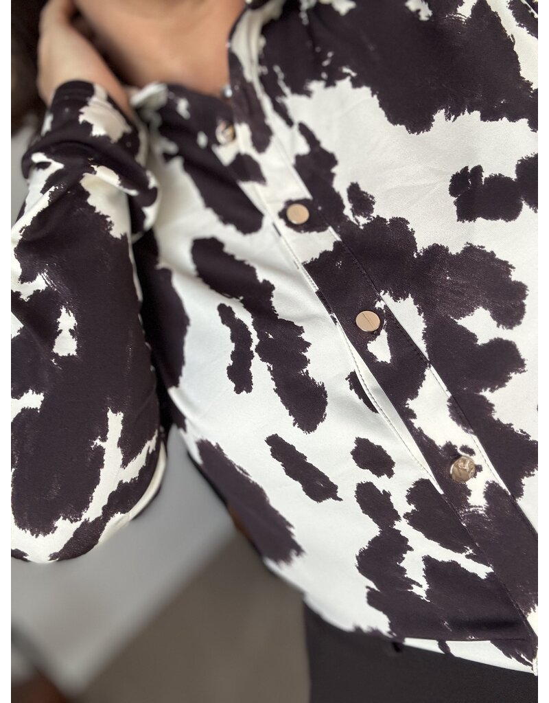 DANA FLOREA Travel Blouse Lieke Coffee/Cream