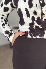 DANA FLOREA Travel Blouse Lieke Coffee/Cream