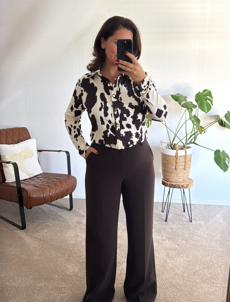 DANA FLOREA Pantalon Lieke Coffee