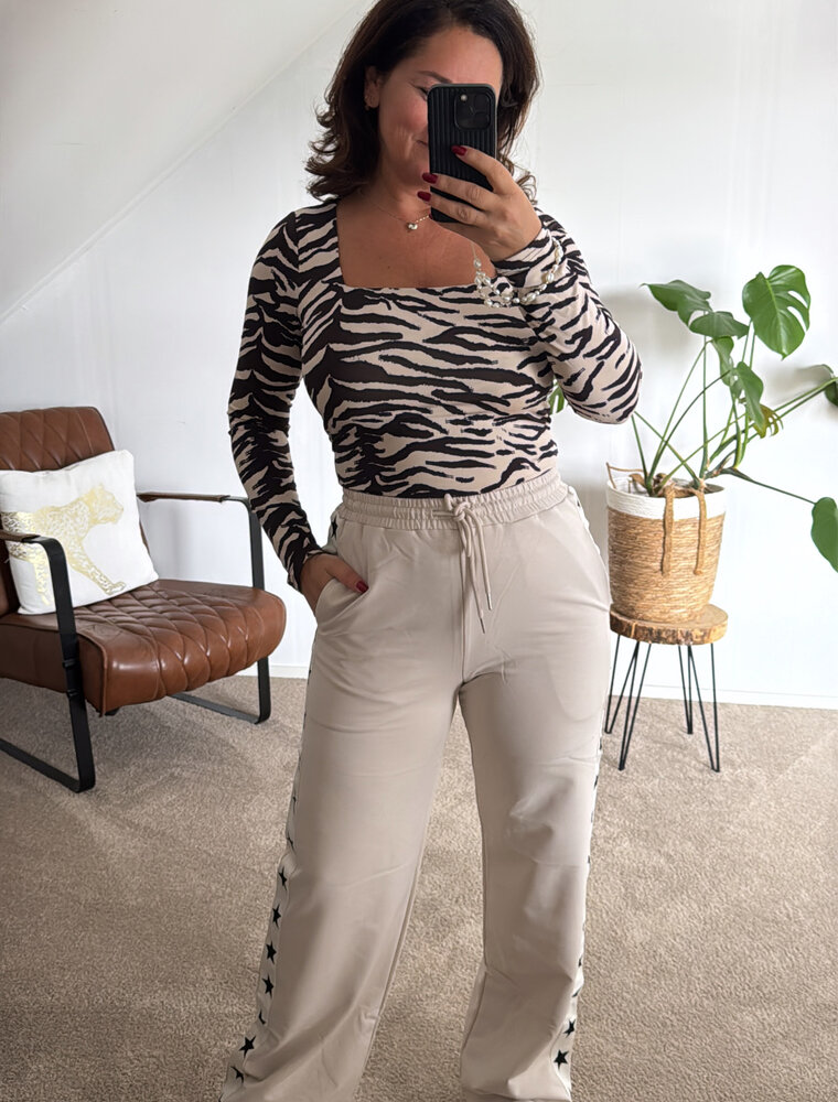 DANA FLOREA Broek Gabi Ecru