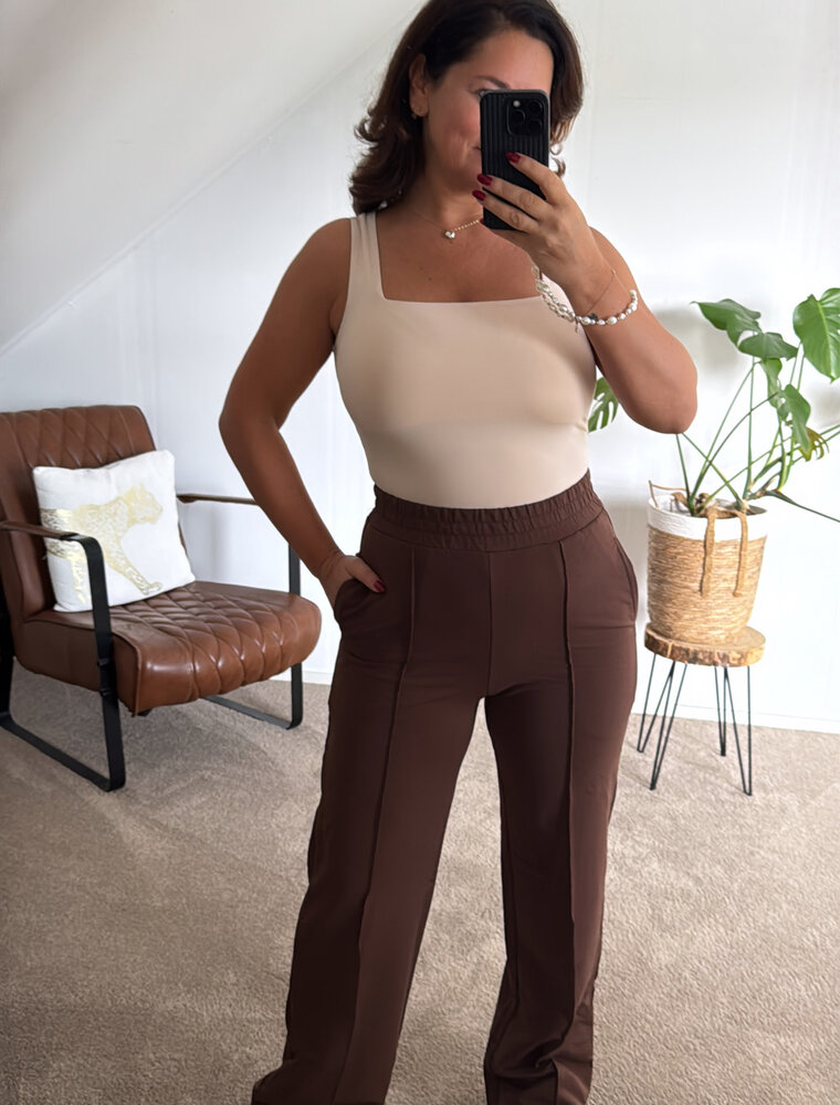 DANA FLOREA Broek Amber Bruin