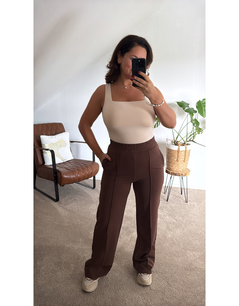 DANA FLOREA Broek Amber Bruin