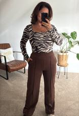 DANA FLOREA Broek Amber Bruin