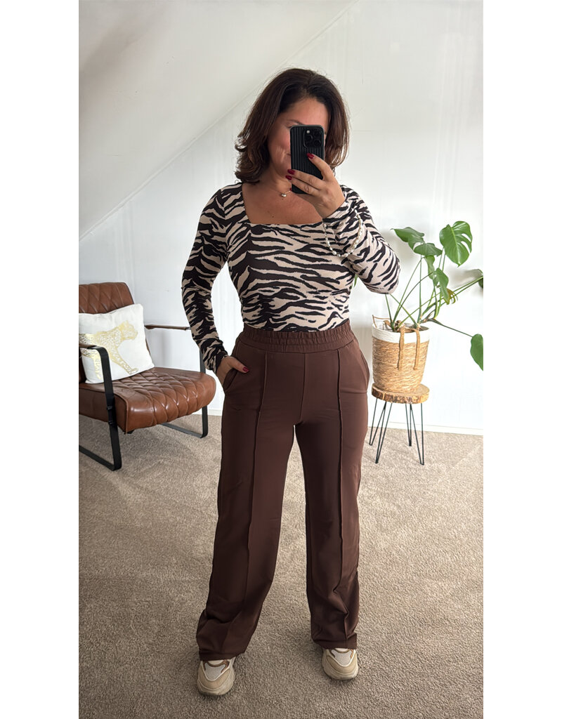 DANA FLOREA Broek Amber Bruin