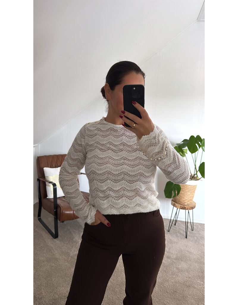 DANA FLOREA Top Benthe Crème