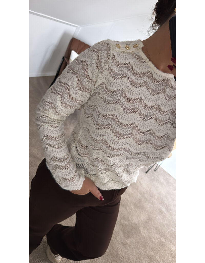 DANA FLOREA Top Benthe Crème