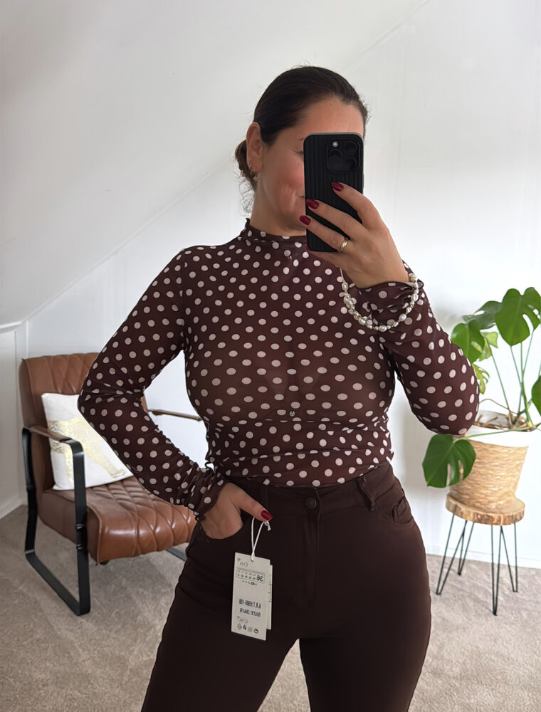 DANA FLOREA Top Dots Olivia Bruin