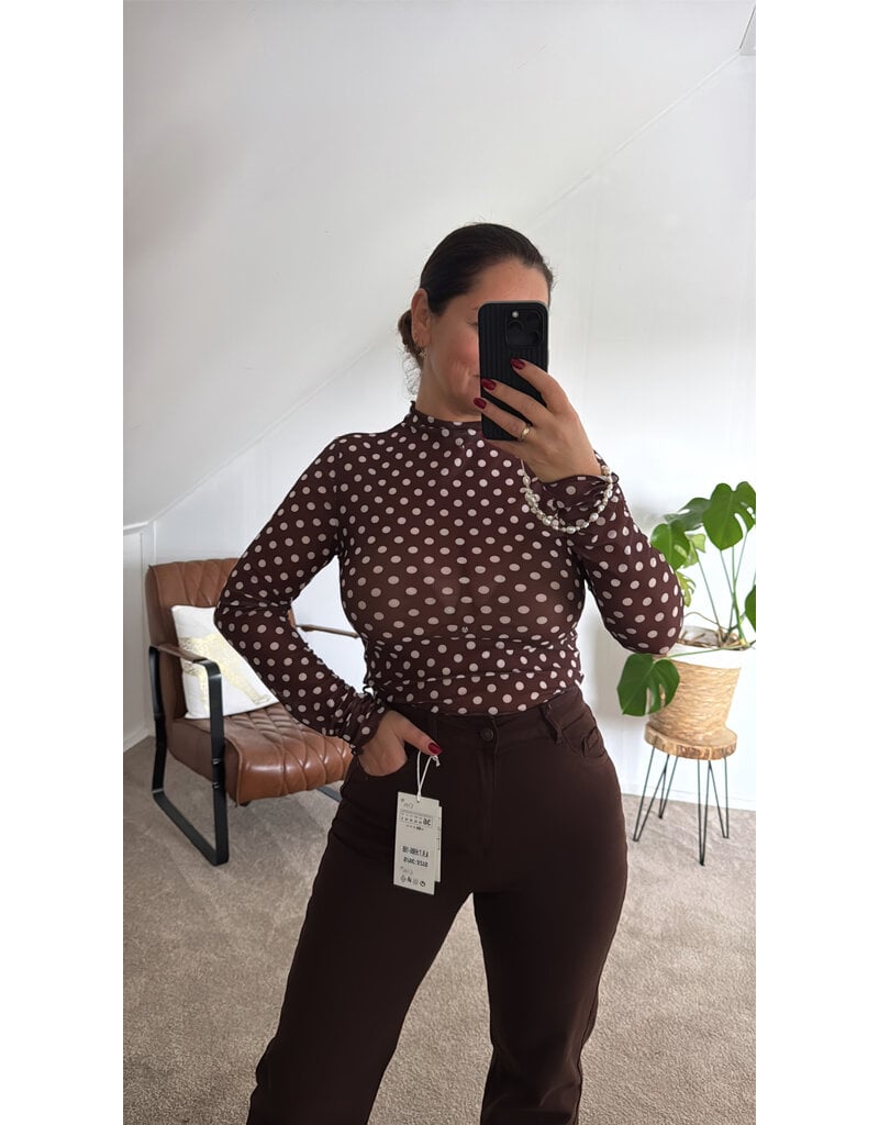 DANA FLOREA Top Dots Olivia Bruin