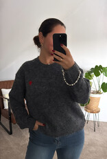 DANA FLOREA Compleet Setje Trui+Muts+Sjaal Grey