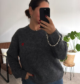 DANA FLOREA Compleet Setje Trui+Muts+Sjaal Grey